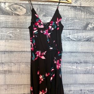 Express Ruffle Fit and Flare Mini Dress